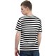 thumbnail image 2 of Camiseta De Rayas De Manga Corta Con Cuello Redondo Para Negro 44 Unique Bargains Camisa, 2 of 7