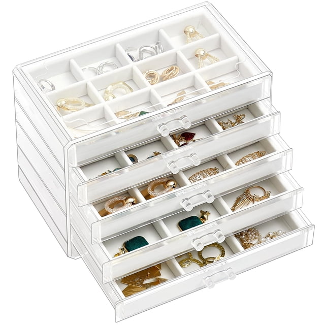 Joyero ProCase, organizador de pendientes, 5 cajones