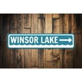 thumbnail image 1 of Lake Direction Novelty Decor, Metal Wall Sign - 4x18 Inches, 1 of 4