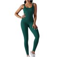 thumbnail image 2 of Cyber_monday Deals!pstuiky Jumpsuits for Women Dressy, Women's Summer Leisure Tight Breathable Comfortable Exercise Solid Color Yoga Jumpsuit Pants Rompers for Women Juniors Pants Flash Sale, 2 of 6