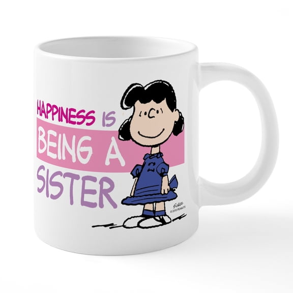 CafePress - Happinessissister - 20 Oz White Ceramic Mega Mug