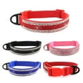 thumbnail image 2 of kurtrusly Bling Crystal Pet Collar Adjustable Puppy Shiny Rhinestone Soft Collars Pet Supplies Small Medium Pet, 2 of 8