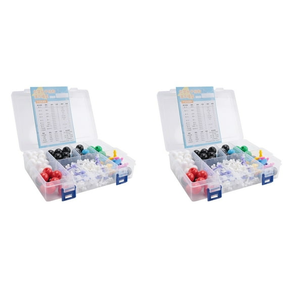 2X Molecular Model Kit, Organic Molecular Chemistry Set, Atom Element Model Kit for Lessons , Structures Building Kit