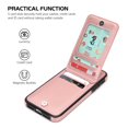 thumbnail image 7 of VENINGO for iPhone 16 Wallet Case 6.1" with Card Holder Slots PU Leather Kickstand Magnetic Lock Lightweight Shockproof Full Body Protective Cover for iPhone 16, Rose Gold, 7 of 7