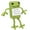 Single pack, variant on Handmade Crochet Frog with Motivational Words Christmas New Year Accessory Kindergarten Giveaway