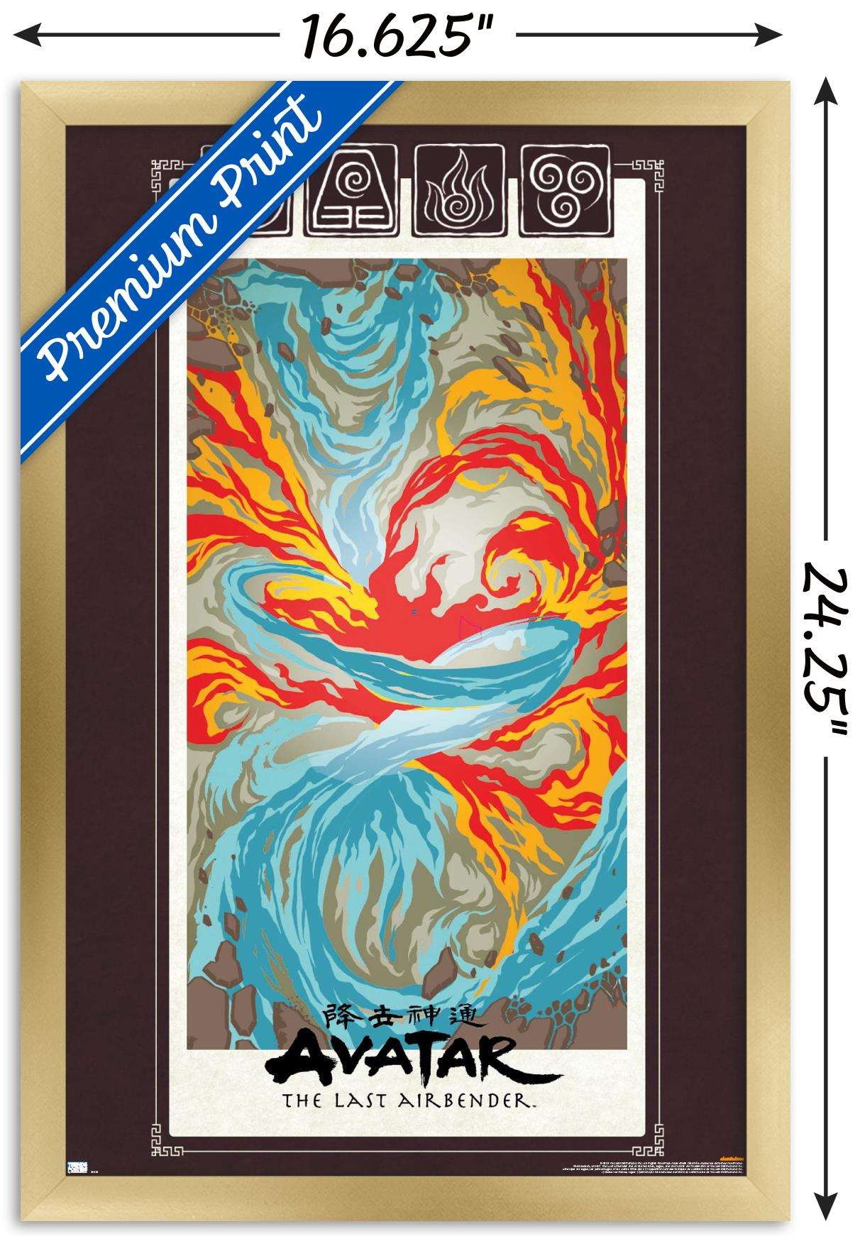 Avatar - Elements Wall Poster, 14.725" x 22.375", Framed