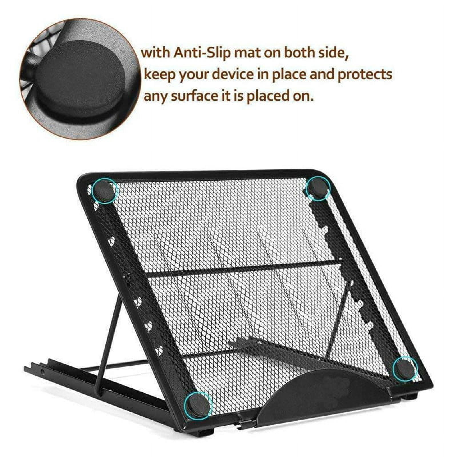 6 Angles Adjustable Laptop Stand, Foldable Ventilated Desk Laptop Stand Holder for Home/Office,Compatible with Laptop (10 inch-15 inch)