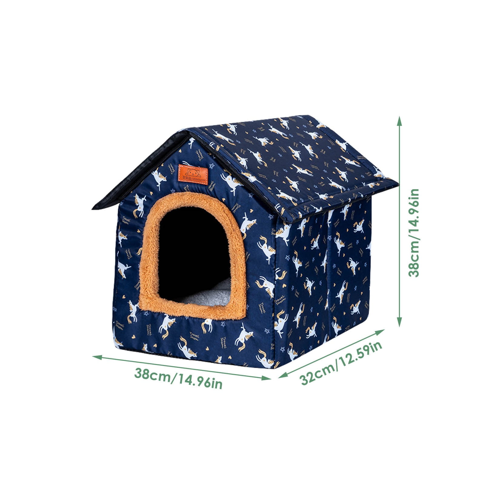 Suyin Indoor Dog House Warm Dog Bed, Plush Pet House Dog Cat Kennel