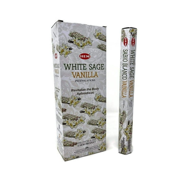 HEM White Sage Vanilla Incense Sticks | 120 Sticks