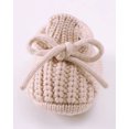 thumbnail image 6 of Baby Booties Knitted Shoes Newborn First Cozy Warm Shoes for Infant Boy Girl Solid Color Winter Shoes 0-3 Months Khaki, 6 of 7
