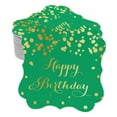 thumbnail image 1 of Inkdotpot Pack Of 50 Real Gold Foil Bracket Shape Paper Tags Happy Birthday Favor Hang Tags, 1 of 1