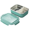 thumbnail image 3 of Stainless Steel Mini Insulated Lunch Boxes Fresh-keeping Portable Reusable Office Worker and Students School Lunch Boxes, 3 of 4