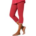 thumbnail image 2 of FNFYFH Clearance Womens Inclusive Yoga Capris All Body Types Workout Pants,Red, 2 of 10