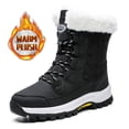 thumbnail image 3 of Dumajo Snow Boots For Women Winter Waterproof Shoes Thickened Faux Fur Lined Frosty Warm Outdoor Boots, 3 of 11