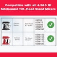 thumbnail image 6 of 5-Quart Stainless Steel Mixing Bowl with Handle, Fit for Kitchen Aid Mixer Bowl, Compatible with KitchenAid Artisan & Classic 4.5-5 QT Tilt-Head Stand Mixers, 6 of 7