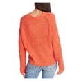 thumbnail image 4 of 1.State Womens Textured Cozy Mock Sweater Orange S, 4 of 13
