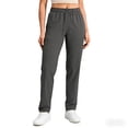 thumbnail image 2 of Fabrcox Women's Straight-Leg Scrub Pants - Stretch Trousers with Cargo Pockets, Elastic Waistband for Nurses ,Gray S, 2 of 6