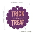 thumbnail image 6 of Inkdotpot Pack Of 100 Real Rose Gold Foil Paper Tags Trick Or Treat Halloween Favor Hang Tags, 6 of 6