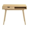 thumbnail image 2 of Pemberly Row 40"W Writing Desk in Natural Oak - Engineered Wood, 2 of 7