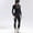 Black, variant on Womens Thermal Underwear Seamless Warm Base Layer Top & Bottom Ski Wear Athletic Compression Long Johns Skins Sets