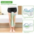 thumbnail image 3 of Uanit Side Sleepers Knee Leg Pillow Leg Pillow for Side Sleeping with Strap Memory Foam Wedge Contour Spacer Cushion for Back, Hip Knee Pregnancy Sciatica Pain Relief Free Sleep, 3 of 6