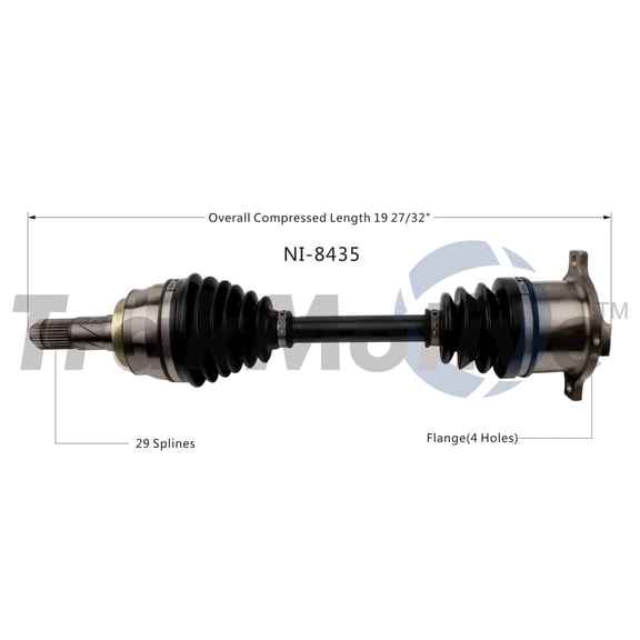 CV Axle Shaft Fits select: 1985-1989 NISSAN 300ZX, 1984 DATSUN 300ZX