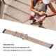 thumbnail image 4 of Correa de Reloj de Lona de Liberación Rápida Pulsera de Lona Transpirable para B4 y FIT Mini Correas de Reloj de Repuesto Ajustables para Hombres y Mujeres ANGGREK Otros, 4 of 8