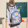 thumbnail image 7 of FORMRS Unisex School Backpack 17" Student Travel Bag with Laptop Compartment, Playful Daisy, 7 of 7