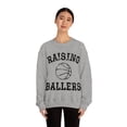 thumbnail image 3 of Raising Ballers Funny Basketball Shirt for Mom Dad Basketball Sweatshirt Grey Small, 3 of 7