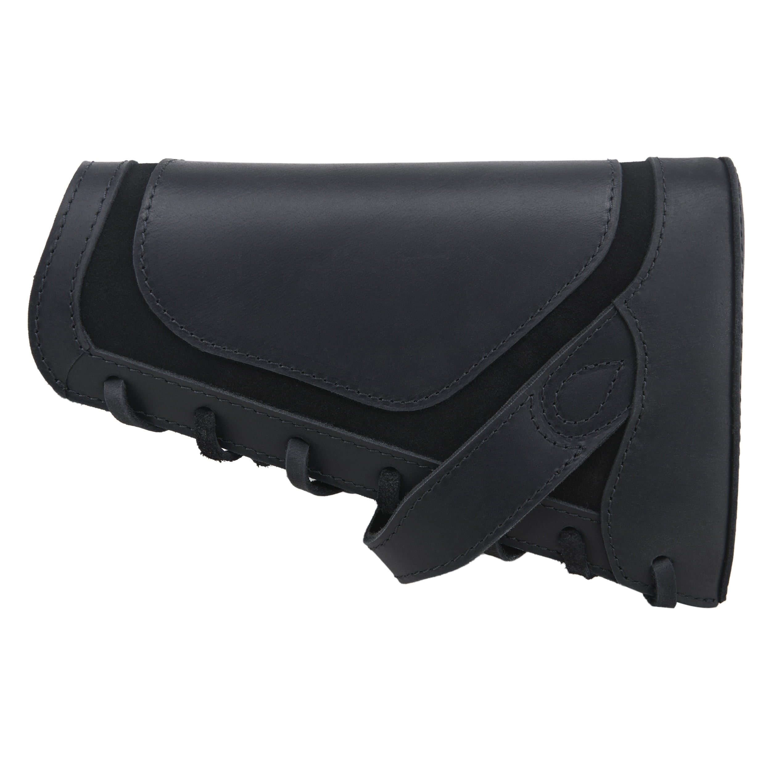 WAYNE'S DOG No-Drill Leather Rifle Buttstock Gun Cheek Rest for .308 .30-06 .45-70 .44MAG