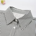 thumbnail image 3 of Zhengup Striped Detachable Fake Collar Half Shirt Blouse Dickey Collar Faux False Collar Elegant for Women Girls, 3 of 3