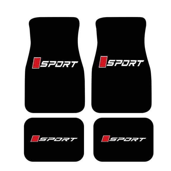 4pcs Car Floor Mats Compatible for All Vehicles, Non-Slip Textured Base & Easy-to-Clean All-Weather Driver/Passenger/Rear/Trunk Liners, Suitable for All Car Models, Holiday Gift for, Auto