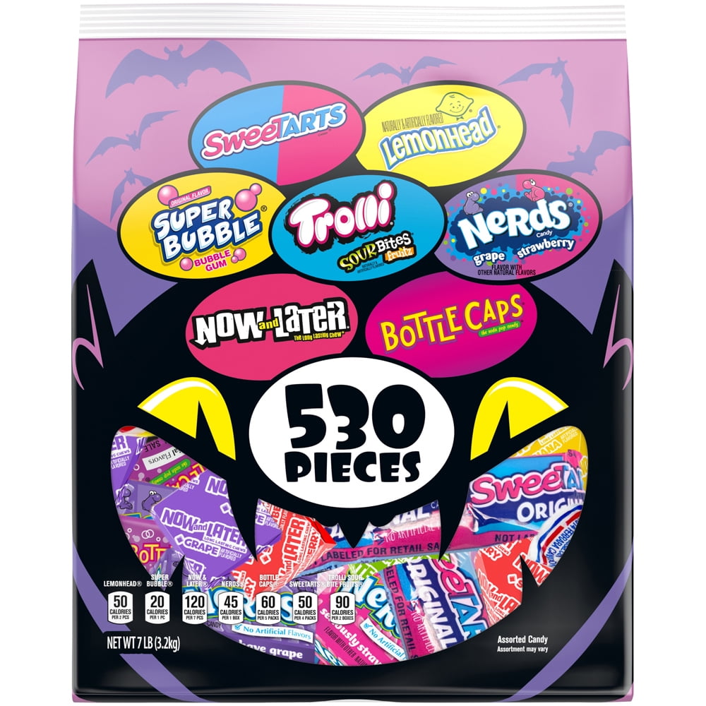 Pre Packaged Halloween Candy Bags Assorted Halloween Candy Variety Bag, 7 Lb (530 Count) - Walmart.com