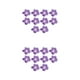 thumbnail image 2 of Toystoory 10 piezas de flores artificiales para decoración, opciones de aplicación versátiles y amplias, decoración elegante para el hogar, morado oscuro 2Conjunto, 2 of 6