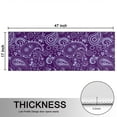 thumbnail image 5 of Kitchen Rugs Sets Of 2,Purple Paisley Pattern Anti Fatigue Kitchen Mat Rugs Non Slip Washable,Decorative Kitchen Floor Mats for Kitchen,Sink,Laundry,17"X47", 5 of 5