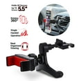 thumbnail image 6 of Aduro U-Grip Smartphone Car Mount, [Air Vent] Grip Mount works with all Mobile Phones - 360 Rotation, Strong Grip, One Handed Operation, (Black / Red), 6 of 8