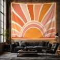 thumbnail image 6 of Boho Sunset Hills with Graphic Desert Mustard Semi, Serene Boho for Boho Decor Lovers, Desert Sunset Wall Art, Graduation Gift, Tapestry Wall Hanging for Bedroom and Dorm, 6 of 7