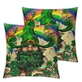 thumbnail image 2 of Jiayy  St. Patrick's Day Throw Pillow Covers Set of 2, Lucky Shamrock Truck Spring Farmhouse Holiday Green Cushion Case for Home Sofa Couch Decoration, 2 of 6