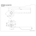 thumbnail image 2 of Kingston Brass KTAX7 Victorian Front Mount Toilet Tank Lever in Brushed Brass, 2 of 5