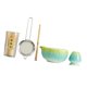 thumbnail image 5 of 5pcs matcha set matcha bowl con spout hechas a mano Herramientas regalos para amantes del té Utensilios japoneses Ceremonía de té Cerámica Azul, 5 of 9