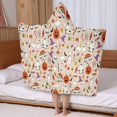 thumbnail image 5 of Fun Halloween Pattern Hooded Bath Towel，50"x30" for Ages 3 To 12 Kids, Quick Dry Lightweight Soft Microfiber Hood Beach Towel Cover Up for Kids, 5 of 7