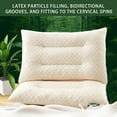 thumbnail image 4 of Bdday Throw Pillows for Couch Natural Rubber Pillow Core with Two-Way Concave Shape Close To The Cervical Vertebrae Neck Protection Pillow Decor Pillows, 4 of 9