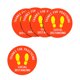 thumbnail image 1 of Advancent Calcomanía direccional de 5 piezas, pegatinas de suelo de distancia social, señal de suelo autoadhesiva, marcadores resistentes al desgaste, Decoración del hogar XG018 Advancent HA060828-18B, 1 of 6