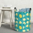 thumbnail image 7 of KLL Lemon Blue Waterproof Foldable Laundry Hamper Bucket with Handles for Storage Bin,Kids Room,Home Organizer (Small ), 7 of 7
