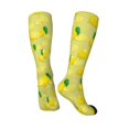 thumbnail image 4 of Bingfone Compression Socks For Women And Men Long Socks For Running Athletic Cycling Nurse-Bright Lemons, 4 of 9