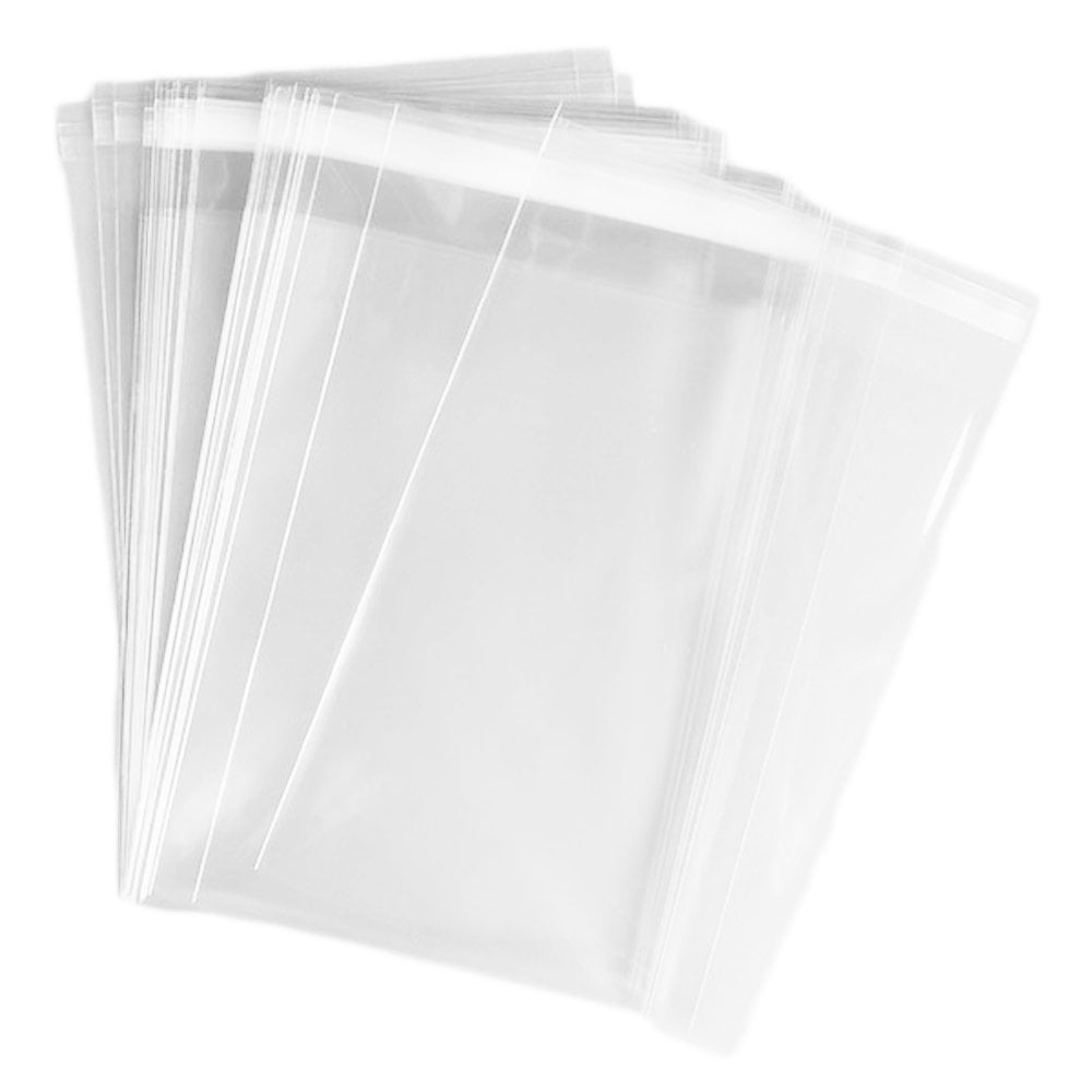 11x15-1 mil Clear Plastic Flat Open Poly Bag MagicWater Supply 100 Pack 