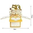 thumbnail image 2 of Attractive Greeting Card Anniversary Greeting Card 3d Design Vibrant Colors Long-lasting for Wedding Holiday Party, 2 of 5
