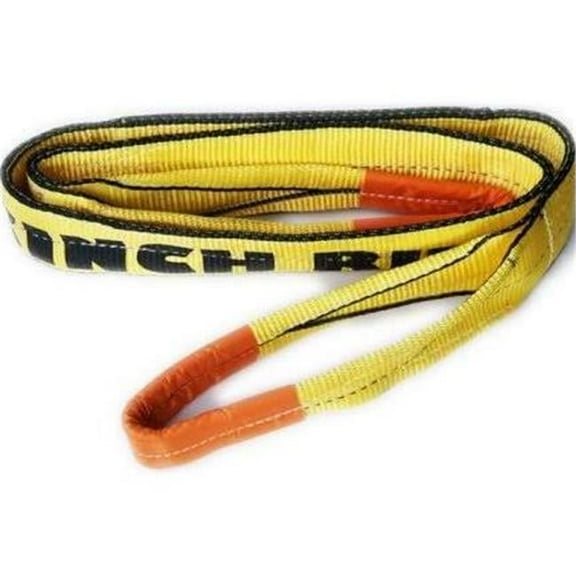 Pro-Edge® Web Sling, Type III, 2 in W x 20 ft L, Flat Eye to Eye, Polyester, Yellow