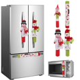 thumbnail image 2 of Juego de decoraciones navideñas para refrigerador, decoraciones navideñas para puertas, cubiertas para manijas de puertas de refrigerador de cocina con lindo muñeco de nieve 3D, adornos navideños, accesorios navideños oso de fresa Electrónica, 2 of 5