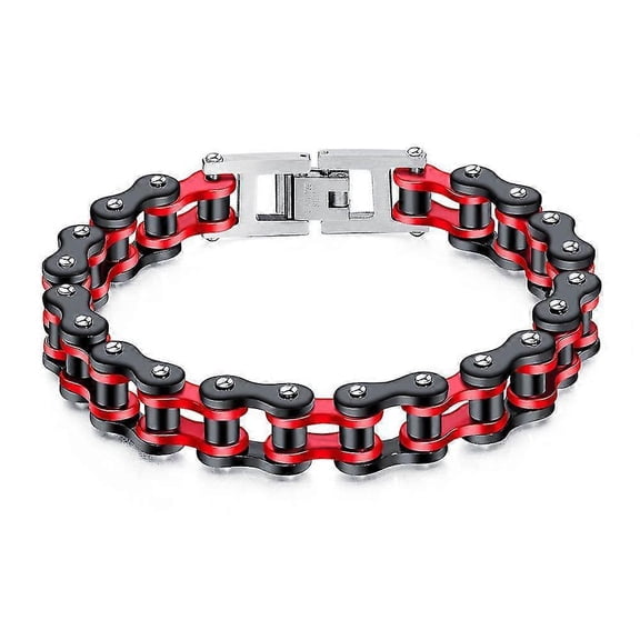 Stainless Steel Motorbike Chain Links Bracelet Motorcycle Strong Biker Bangle Men Gift